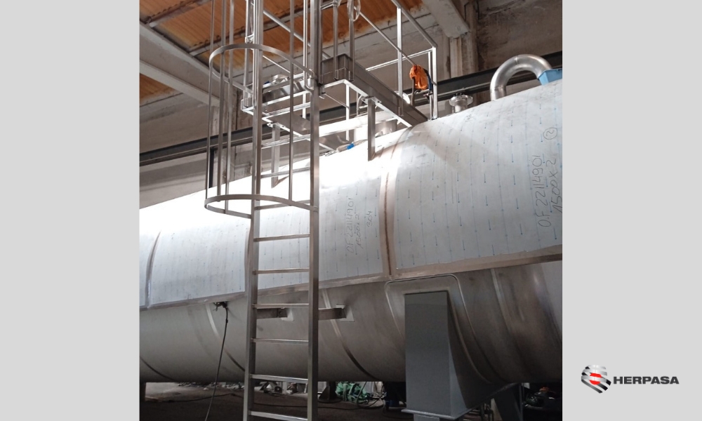 Tanque de almacenamiento de una emulsión con requerimientos ATEX
